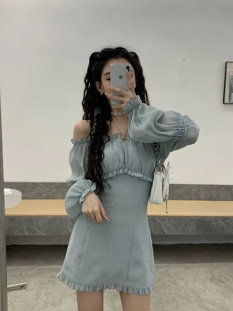 Korean Long Sleeve Fairy Dress 9 Korean Long Sleeve Fairy Dress - Image 7