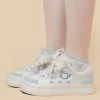 Korean Style Cute Style Blue Cartoon Kitten Print Low-top Sneakers -Kawaii Fashion Shop Korean Style Cute Style Blue Cartoon Kitten Print Low top Sneakers 7