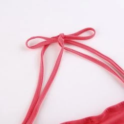 Sweet Letters Print Loose Two-piece Tops -Kawaii Fashion Shop Korean Style Women Tops 2022 Summer New Print Letter Pleated Backless Lace Up Knot Blouse Two 4