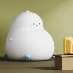 Kawaii Silicone Big Belly Dragon Night Light -Kawaii Fashion Shop LED Night light silicone for kid baby Cartoon child cute animal Touch Sensor Dimmable Timing USB 2