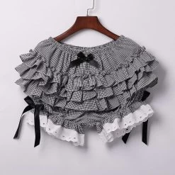Kawaii Lolita Maid Ruffle Shorts -Kawaii Fashion Shop Lolita Maid Ruffle Shorts for Women Girls Cotton Pants Bloomers Kawaii Cute Safe Short Pants 5