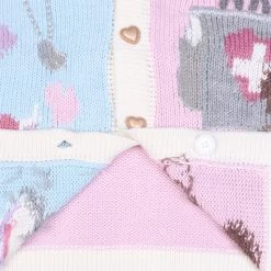 Kawaii Call A Medic Cardigan -Kawaii Fashion Shop Long Sleeve V neck Cartoon Embroidery Loose Knit Cardigan Jacket Nurse Sick Bears Love Knit Jacket 2