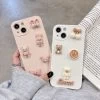 Kawaii Candy Color 3D Bear IPhone Case -Kawaii Fashion Shop Luxury Candy Color 3D Rabbit Bear Phone Case For iPhone 13 Mini 12 11 Pro Max