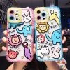 Cute Cartoon Animal Soft Silicone IPhone Case -Kawaii Fashion Shop Luxury Cute Cartoon Animal Soft Silicone Case for iPhone 13 12 11 Pro Max XR XS