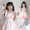 Kawaii Pink Loli Maid Dress 2 Kawaii Pink Loli Maid Dress -Kawaii Fashion Shop Maid outfit Japanese black and white women s loli maid plus size cosplay apron lace cute