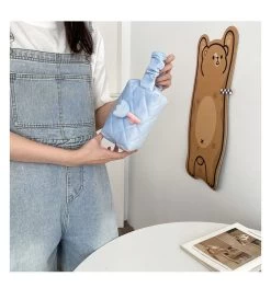 Tulip Flower Cosmetic Bag Pouch 11 Tulip Flower Cosmetic Bag Pouch -Kawaii Fashion Shop Makeup Bag Candy Color Storage Bag Cute Soft Cute Then Hand in Hand to Carry Bag 3