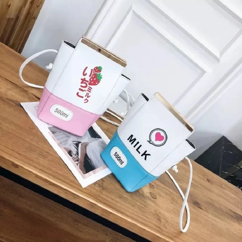 Kawaii Japanese Milk Shoulder Bag 7 Kawaii Japanese Milk Shoulder Bag - Image 5