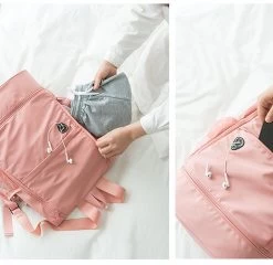 Pink Fitness Backpack With Shoe Storage -Kawaii Fashion Shop Multifunction Fitness Bag Large Capacity Dry And Wet Separation Sports Bag Shoulder back pack Bag Couple 5