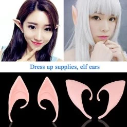 Mysterious Angel Elf Ears -Kawaii Fashion Shop Mysterious Angel Elf Ears Latex Ears for Fairy Cosplay Costume Accessories Halloween Decoration Photo Props Adult 3