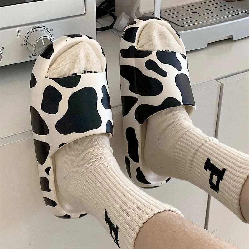 Kawaii Cute Cow Sandals 3 Kawaii Cute Cow Sandals