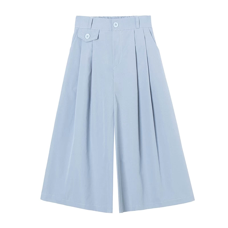 Kawaii Plicated Wide-leg Cropped Pants 8 Kawaii Plicated Wide-leg Cropped Pants - Image 6