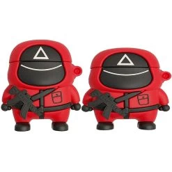 Korea Squid Game Airpods Case -Kawaii Fashion Shop New Korea Fashion Squid Game Airpods Case 3D Silicone Protection Cover Shell for Airpods Pro 2 2