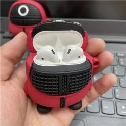 Korea Squid Game Airpods Case -Kawaii Fashion Shop New Korea Fashion Squid Game Airpods Case 3D Silicone Protection Cover Shell for Airpods Pro 2 3