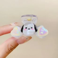 Cute Cartoon Love Hair Clip 13 Cute Cartoon Love Hair Clip -Kawaii Fashion Shop New Sanrio Flash Clip Pachacco Mymelody Kuromi Kawaii Cartoon Gradient Small Clip Love Bangs Clip Girl 5