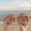 Taiyaki Fish Waffle Zipper Wrist Purse -Kawaii Fashion Shop New Trend Japan Cute Plush Snapper Fish Wrist Bag Earphone Case For Airpods 1 2 Pro3