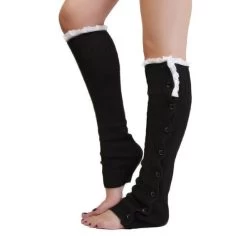 Winter Fashion Knit Socks 12 Winter Fashion Knit Socks -Kawaii Fashion Shop New Women Heap Heap Socks Fashion Winter Lace Button Leg Warmer Knitted Stocking Covers Legwarmers Soft 4