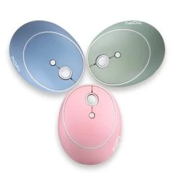 Kawaii Pink Wireless Keyboard -Kawaii Fashion Shop Notebook Office 3 in 1 Mini 2 4G Wireless Keyboard Mouse and Number Pad Round Punk 4