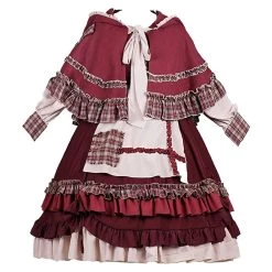 Pastoral Style Little Red Riding Hood Lolita Dress Suit 11 Pastoral Style Little Red Riding Hood Lolita Dress Suit -Kawaii Fashion Shop O1CN010P57Gy2CZ5yXkhPHL 2528448487