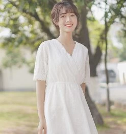 Summer Girl V-neck Lace Fairy Dress 11 Summer Girl V-neck Lace Fairy Dress -Kawaii Fashion Shop O1CN011VXn1e23pjlir3ffU 3191337305