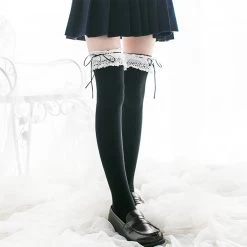 Japanese Cos Lace High Thigh Socks