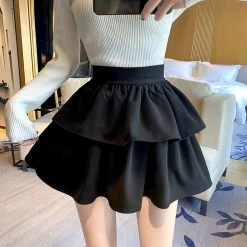 Aesthetic Black Rose Layered Mini Skirt 11 Aesthetic Black Rose Layered Mini Skirt -Kawaii Fashion Shop O1CN0132e8gp1xZoaqVnWwo 2510566458