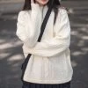 Retro Half Turtleneck White Sweater -Kawaii Fashion Shop O1CN014004J32N3040eoCyq 821869906