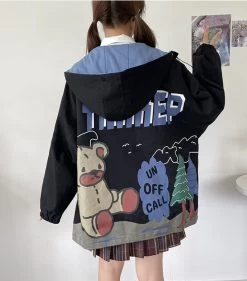 Kawaii Mori Girl Style Bear Plus Velvet Hooded -Kawaii Fashion Shop O1CN015SI9rs1ljdg4rIz1Y 2356134855