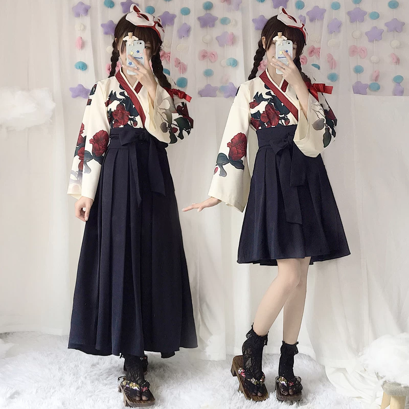 Japanese Original Style Kimono Long Dress Set 9 Japanese Original Style Kimono Long Dress Set - Image 7