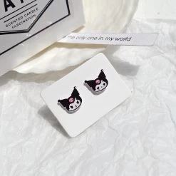 Kawaii Small Kuromi Earrings -Kawaii Fashion Shop O1CN0181y7yr1HGqCGv5OwK 1983740731