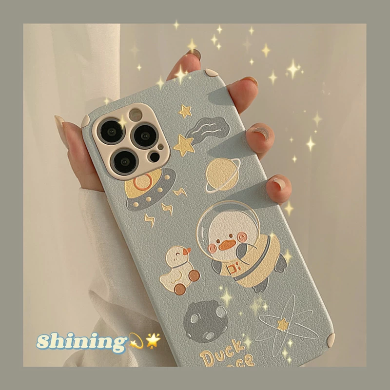 Cute Space Duck IPhone Case 4 Cute Space Duck IPhone Case - Image 2