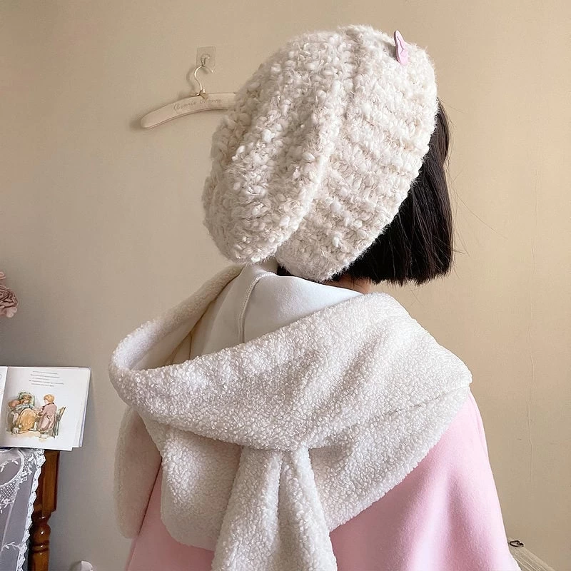 Kawaii Japanese Thick Wool Knitted Hat 5 Kawaii Japanese Thick Wool Knitted Hat - Image 3