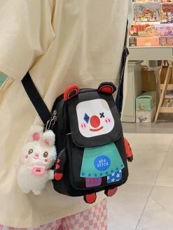 Cute Clown Messenger Bag -Kawaii Fashion Shop O1CN01Cky1va1cBRcMKin6T 1019993562