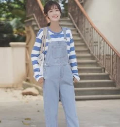 Fashion Loose Denim Overalls Trousers 11 Fashion Loose Denim Overalls Trousers -Kawaii Fashion Shop O1CN01EZ9rEi23pjovQ3Kux 3191337305