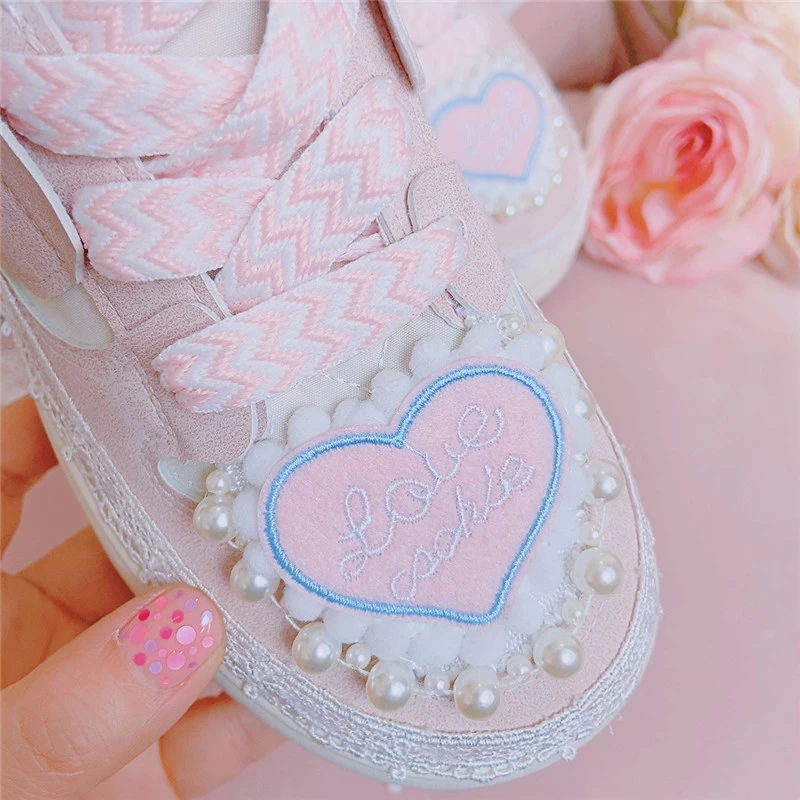 Pink Love Cookie Sneakers 6 Pink Love Cookie Sneakers - Image 4