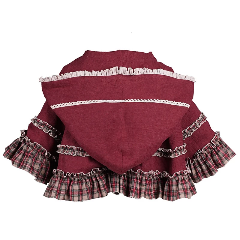 Pastoral Style Little Red Riding Hood Lolita Dress Suit 5 Pastoral Style Little Red Riding Hood Lolita Dress Suit - Image 3