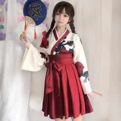 Japanese Original Style Kimono Long Dress Set 14 Japanese Original Style Kimono Long Dress Set -Kawaii Fashion Shop O1CN01LhB01z2Ae0xxgDxDJ 1620038227 1