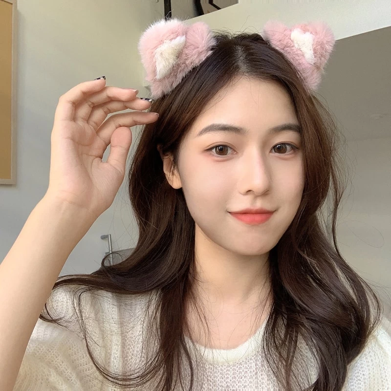 Kawaii Lolita Plush Cat Ears Hairpin 6 Kawaii Lolita Plush Cat Ears Hairpin - Image 4