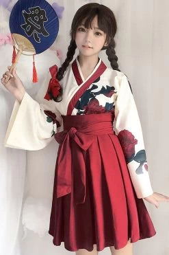 Japanese Original Style Kimono Long Dress Set 13 Japanese Original Style Kimono Long Dress Set -Kawaii Fashion Shop O1CN01NE7r4F2Ae1D0bHp8L 0 item pic