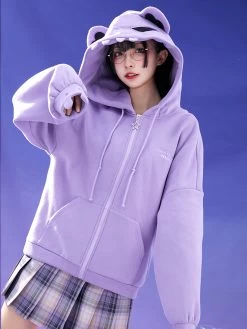 Kawaii Trendy Bear Hooded Cardigan -Kawaii Fashion Shop O1CN01PI713c2IeUUYehIDA 2201232689311