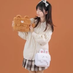 Kawaii Cute Cartoon Bear Plush Messenger Bag -Kawaii Fashion Shop O1CN01XAlZnC1kn0x8d26WR 1927024727