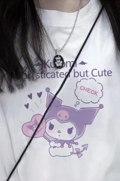 Kawaii Japanese Oversize Kuromi T-shirt -Kawaii Fashion Shop O1CN01Y72nAm1QH99c9ZLI2 0 item pic
