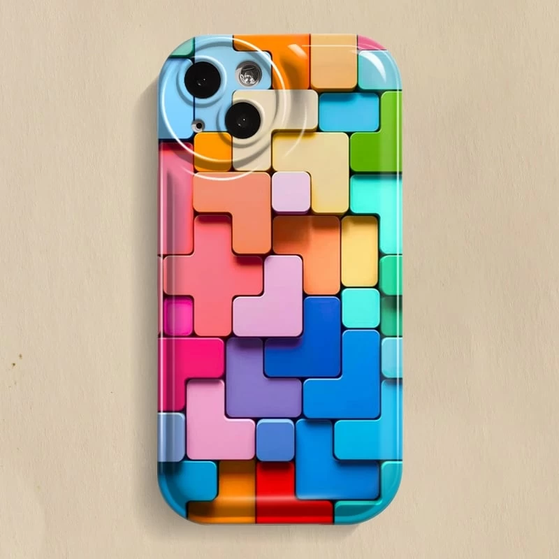 3D Building Blocks IPhone Case 3 3D Building Blocks IPhone Case