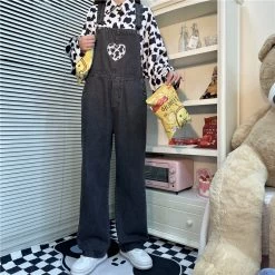 Kawaii Girls Black Love Denim Overalls 14 Kawaii Girls Black Love Denim Overalls -Kawaii Fashion Shop O1CN01auQeKY1IYzeJUHZlI 844320906