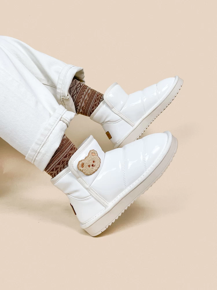 Kawaii Bear Winter Plush Snow Boots Shoes 5 Kawaii Bear Winter Plush Snow Boots Shoes - Image 3