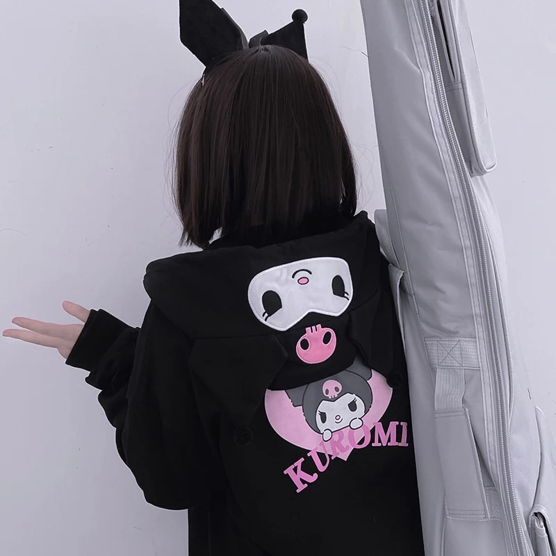 Kawaii Japanese Sanrio Cinnamoroll Hooded Jacket 5 Kawaii Japanese Sanrio Cinnamoroll Hooded Jacket - Image 3