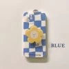 Blue Checkerboard Flower IPhone Case -Kawaii Fashion Shop O1CN01dvjkl02L5Am2qqsoh 2058089640