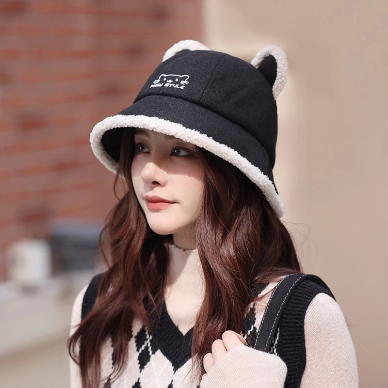 Cute Cat Ears Plush Hat 4 Cute Cat Ears Plush Hat - Image 2