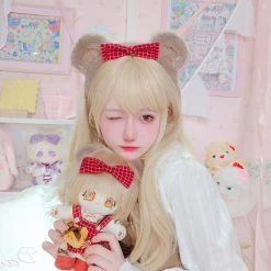 Cute Plush Bear Ear Lolita Headband 11 Cute Plush Bear Ear Lolita Headband -Kawaii Fashion Shop O1CN01eydOxa1EujultjSVv 2470380412