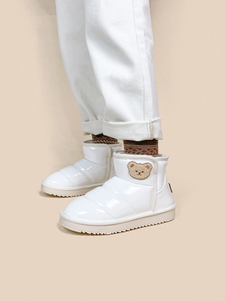 Kawaii Bear Winter Plush Snow Boots Shoes 3 Kawaii Bear Winter Plush Snow Boots Shoes