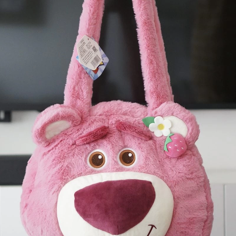 Kawaii Large-capacity Pink Bear Plush Shoulder Bag 5 Kawaii Large-capacity Pink Bear Plush Shoulder Bag - Image 3